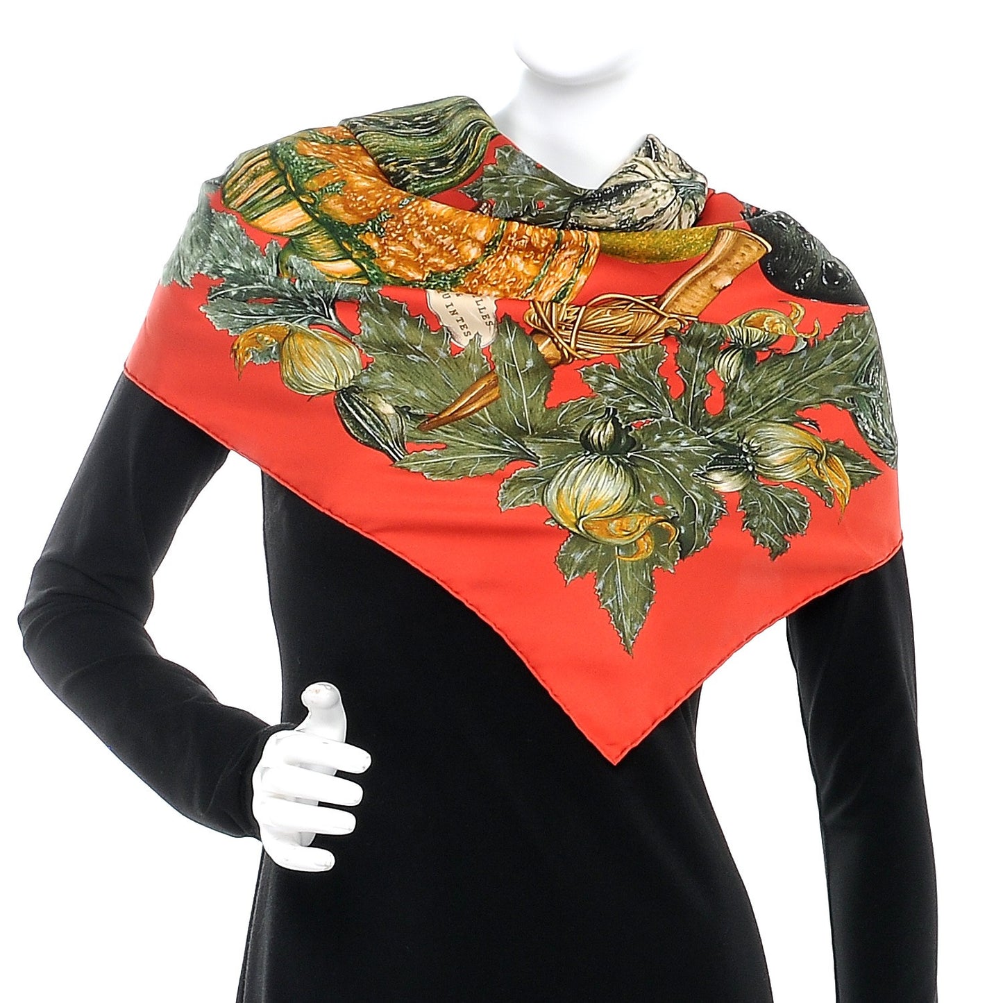 Silk Citrouilles et Coloquintes Scarf 90