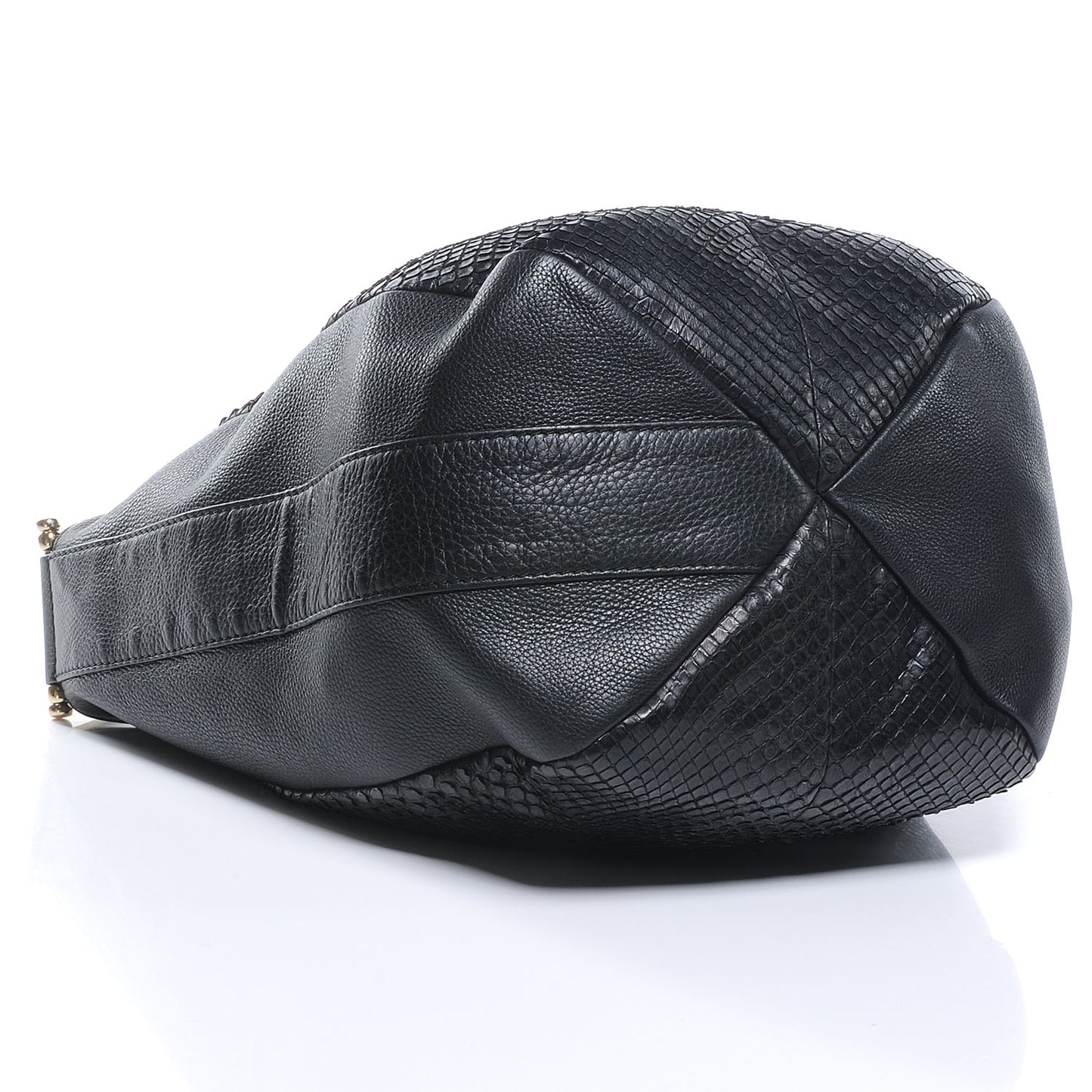 Leather Greenwich Shoulder Bag Black