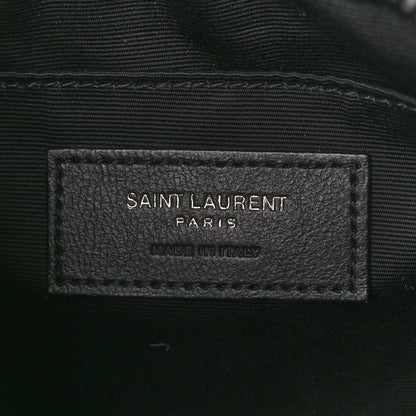 Saint Laurent Calfskin Matelasse Monogram Monochrome Lou Camera Bag Black 6 of 10