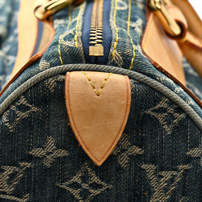 Louis Vuitton Monogram Denim Neo Speedy Blue 7 of 19