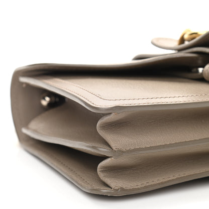 Chloe Shiny Goatskin Calfskin Aby Chain Shoulder Bag Motty Grey 9 of 10