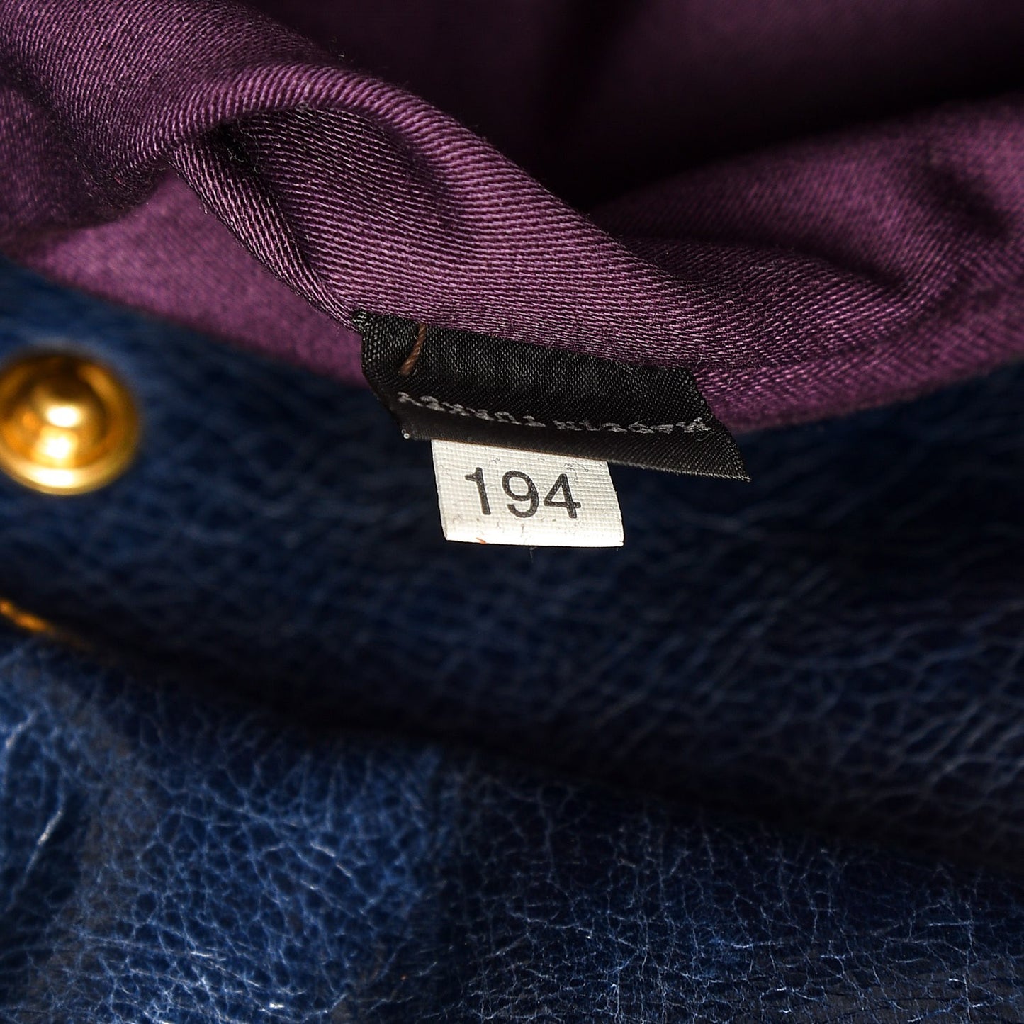 Matelasse Lux Nappa Hobo Inchiostro