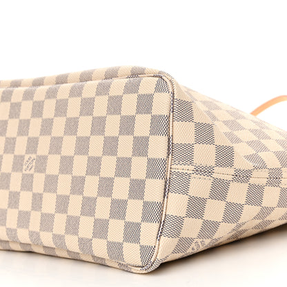 Louis Vuitton Damier Azur Neo Neverfull MM Rose Ballerine 9 of 9