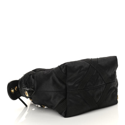 Chanel Nylon Grosgrain Quilted Lifestyle Clutch with Chain Black 4 of 11