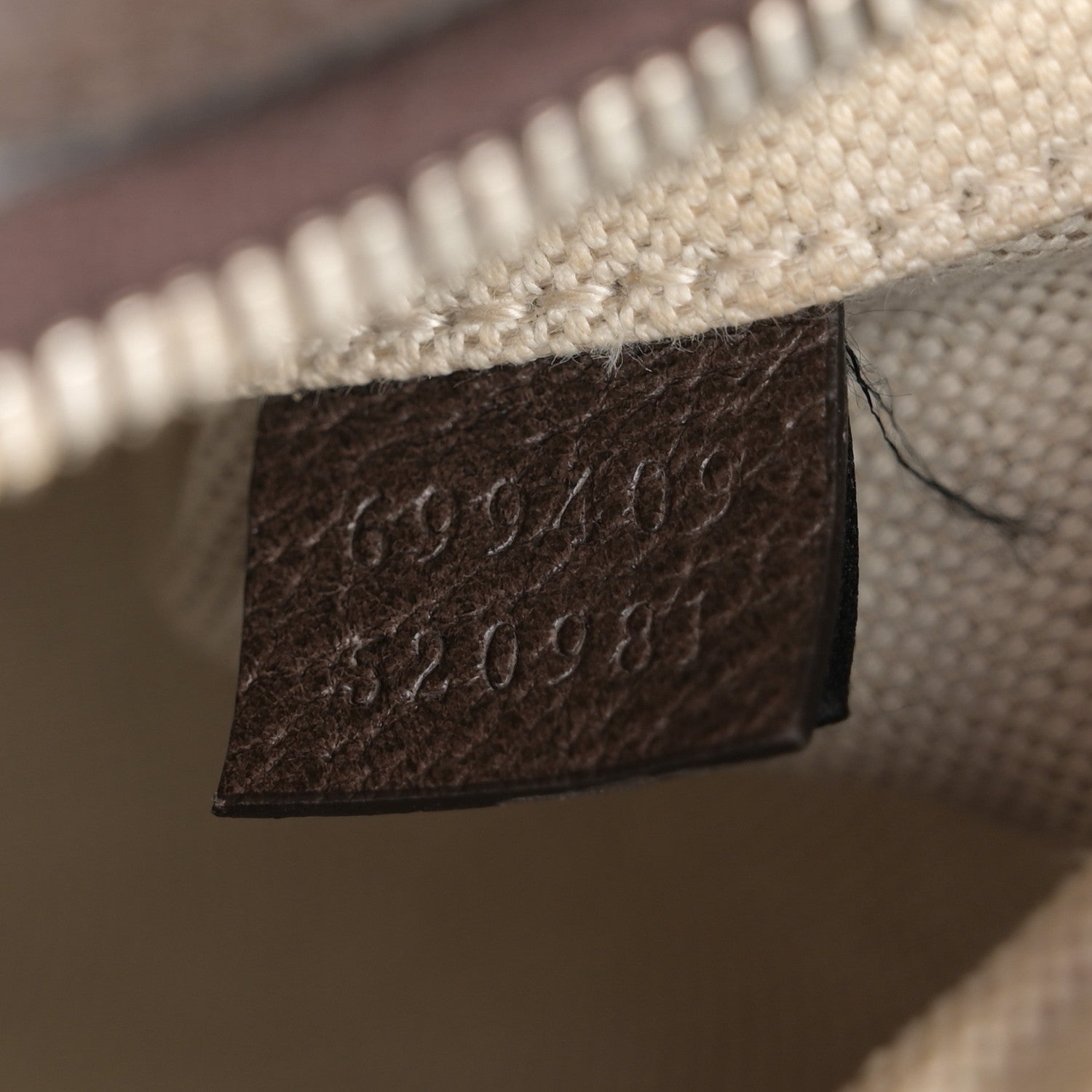 Gucci GG Supreme Monogram Textured Calfskin Web Small Attache Shoulder Bag Beige Ebony New Acero 7 of 11