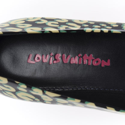 Louis Vuitton Patent Leopard Ballet Flats 40 Blue Infini 7 of 9
