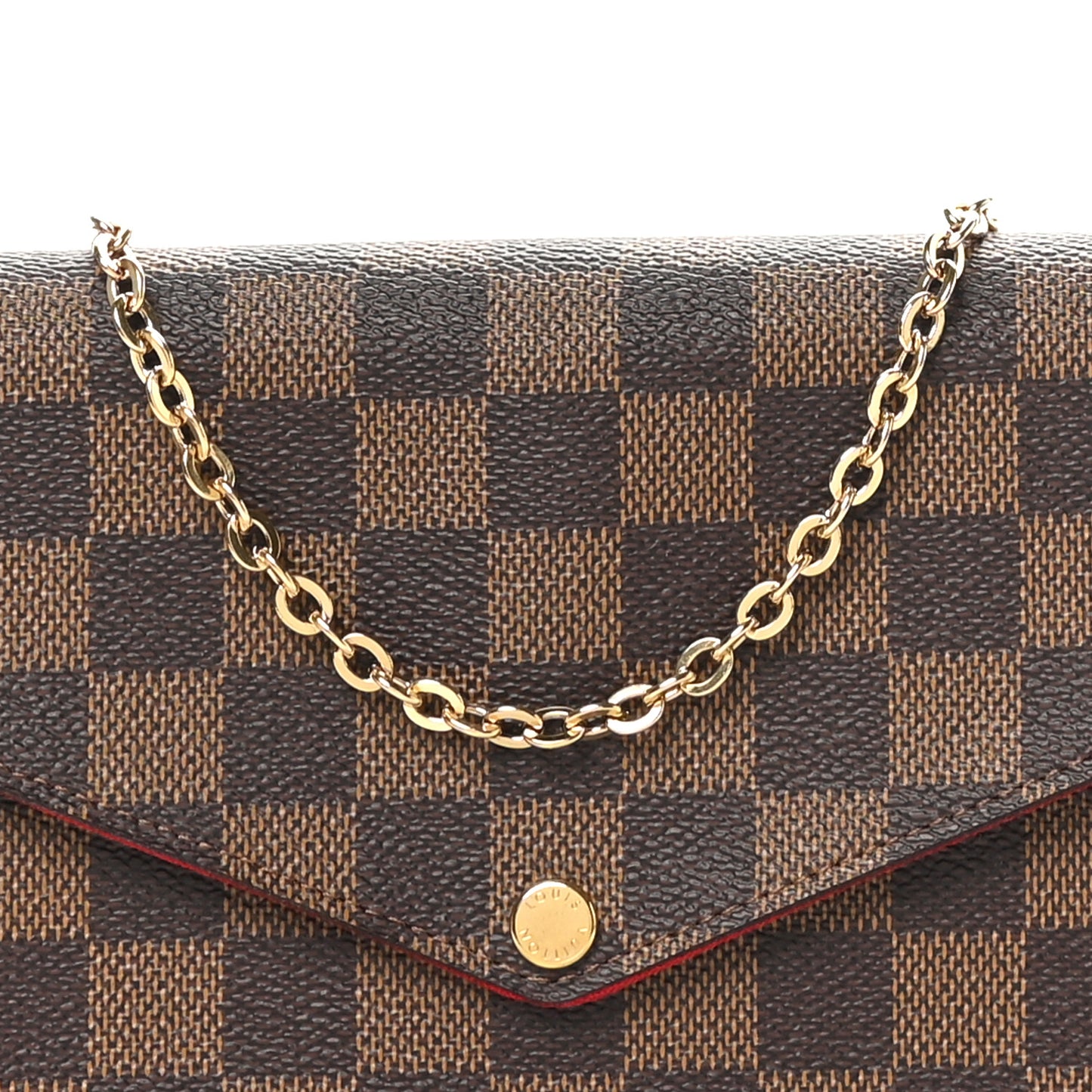 Damier Ebene Pochette Felicie Chain Wallet