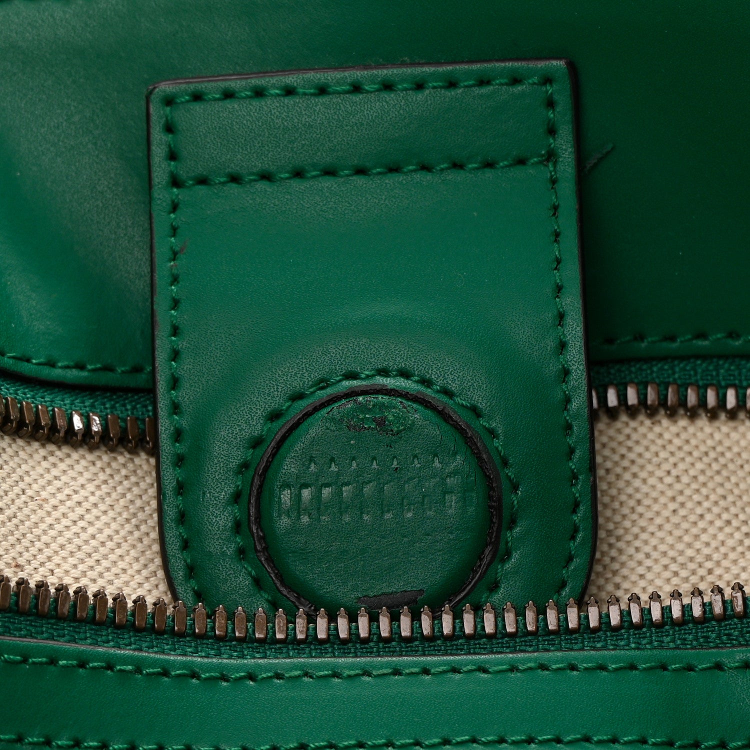 Gucci GG Supreme Monogram L'Aveugle Par Amour Print Vertical Tote Emerald Green 12 of 12