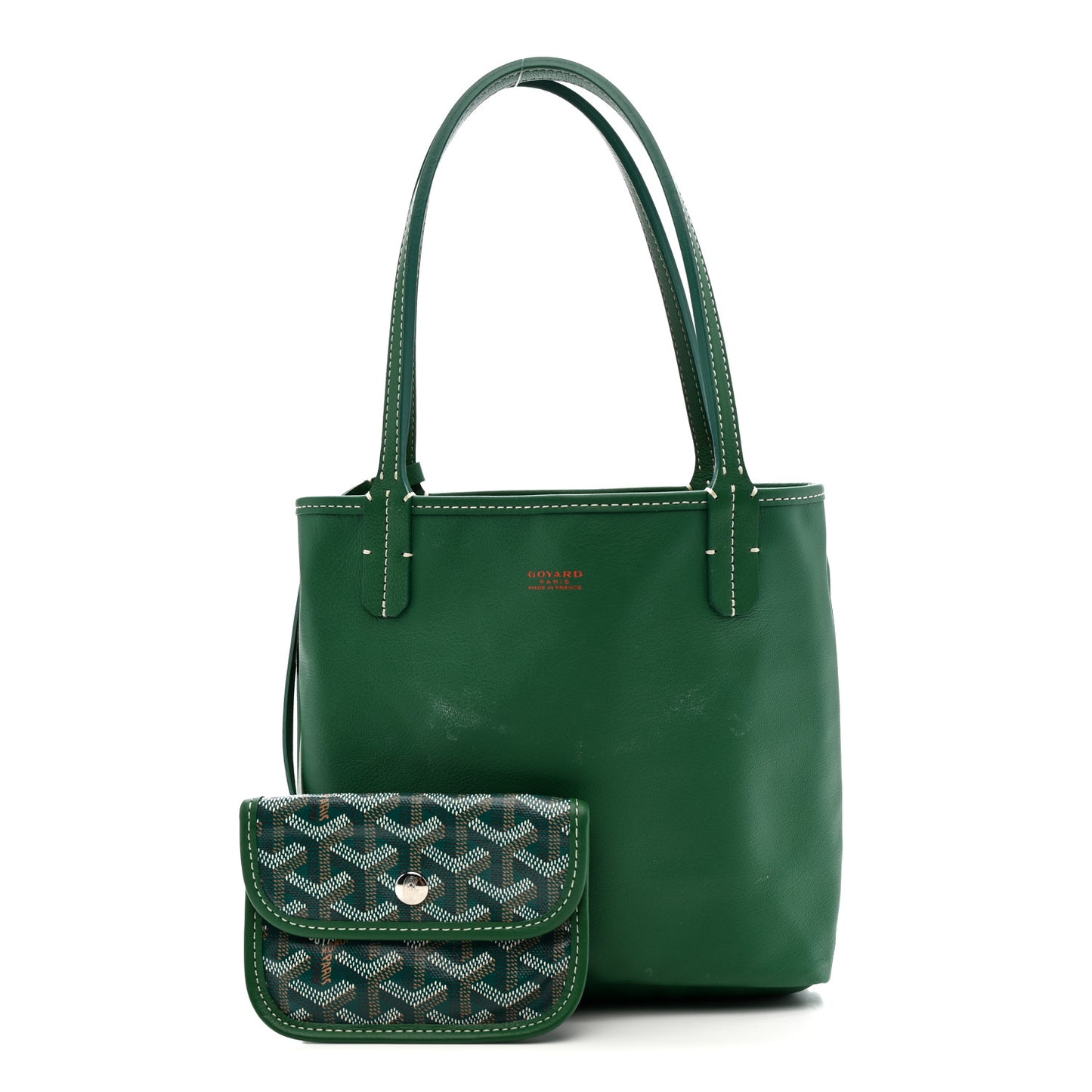 Goyardine Reversible Mini Anjou Green Green