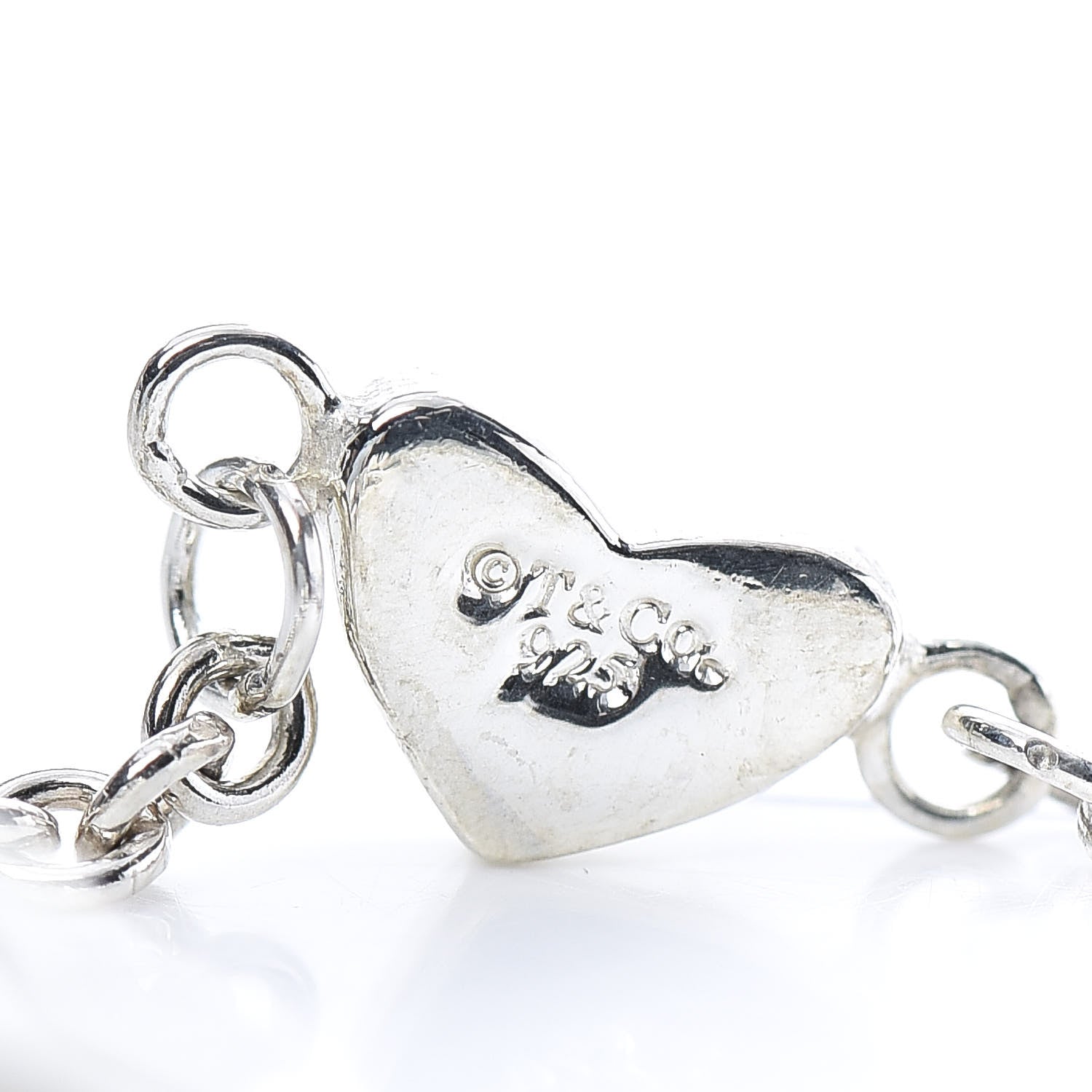 Tiffany Sterling Silver Heart Toggle Bracelet 4 of 5