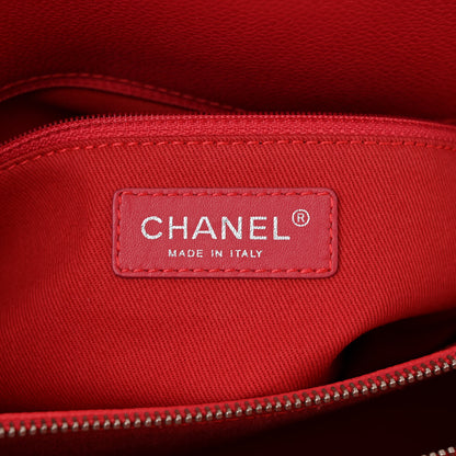 Chanel Caviar Quilted Timeless CC Soft Tote Coral 6 of 11