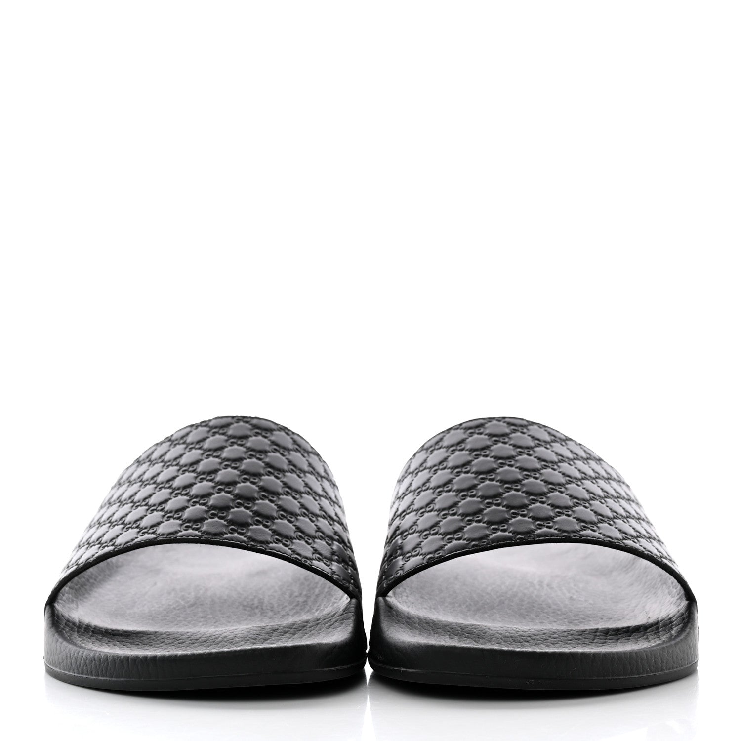 Gucci Microguccissima Mens Slide Sandals 12 Black 2 of 15