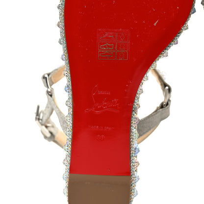 Christian Louboutin Glitter Pira Ryad 60 Platform Sandals 39 Silver 6 of 8