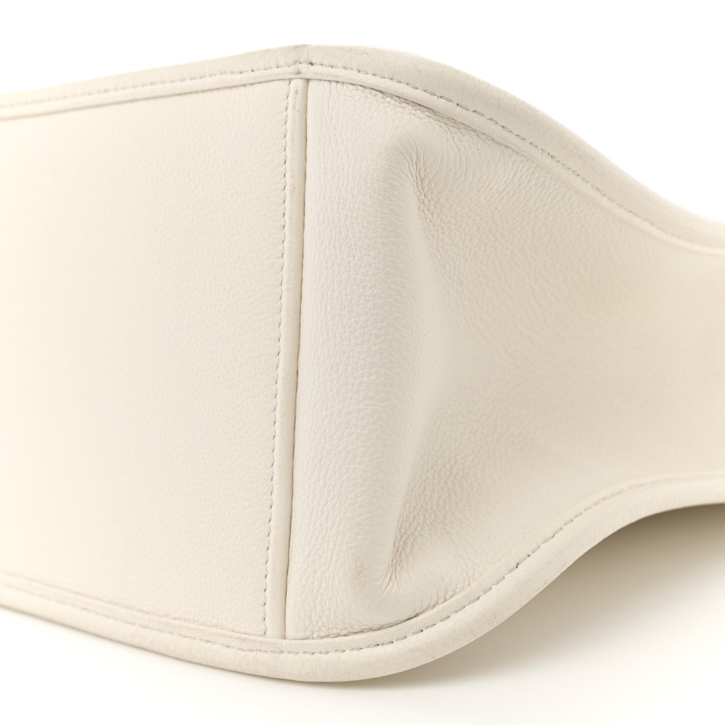 Vitello Daino Soft Hobo Messenger Bag White
