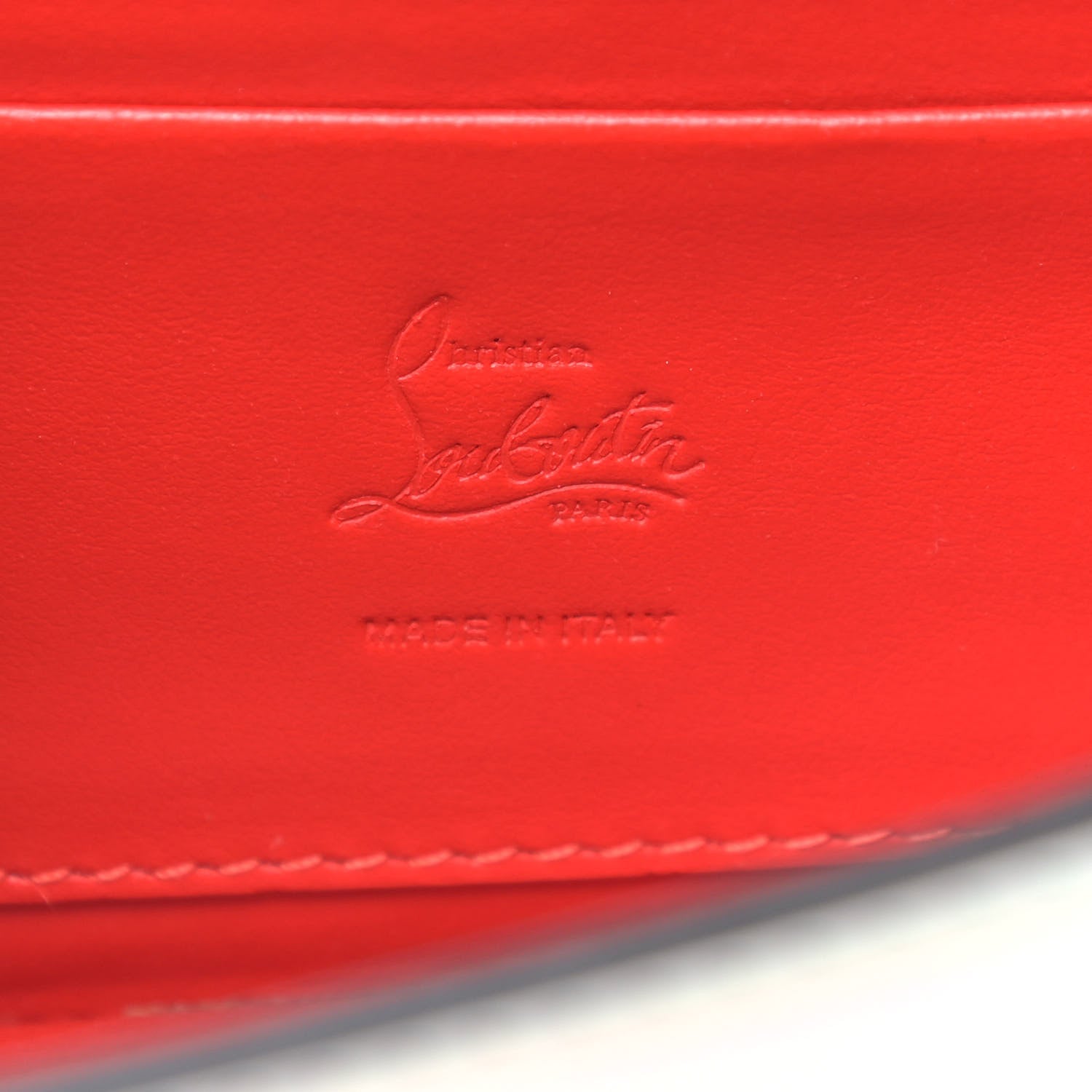 Christian Louboutin Iridescent Calfskin Loubi54 Crossbody Clutch Silver 6 of 11