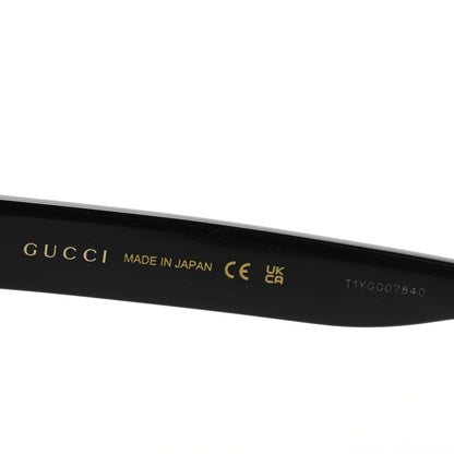 Gucci Acetate Round Sunglasses GG0035S Black 5 of 8