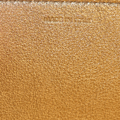 Celine Laminated Clutch Gold 7 of 7