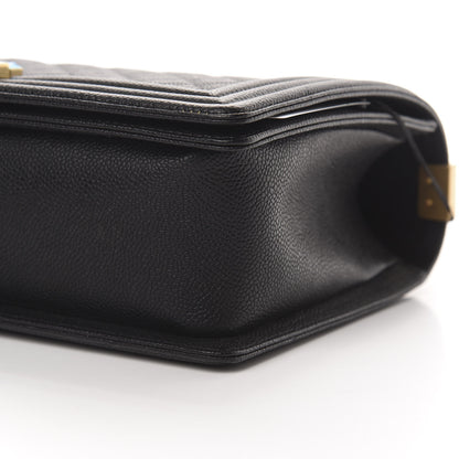 Chanel Caviar Quilted New Medium Boy Flap Black 9 of 11
