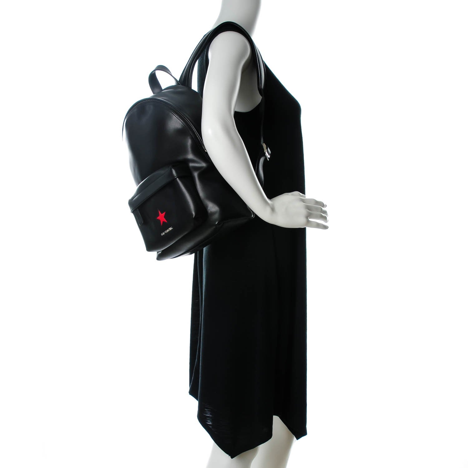 Givenchy Calfskin Star Mini Backpack Black Red 2 of 7