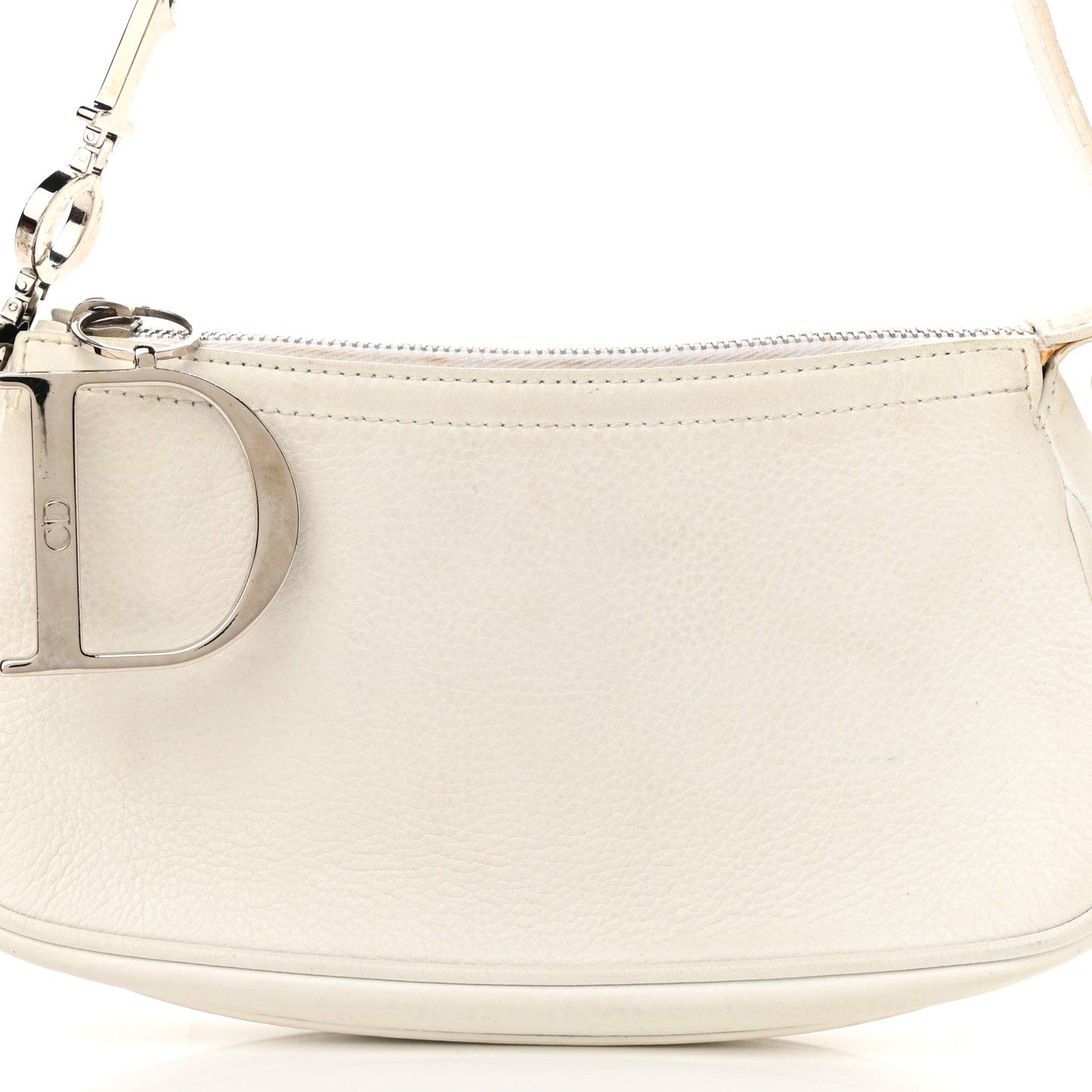 Calfskin Shoulder Bag White