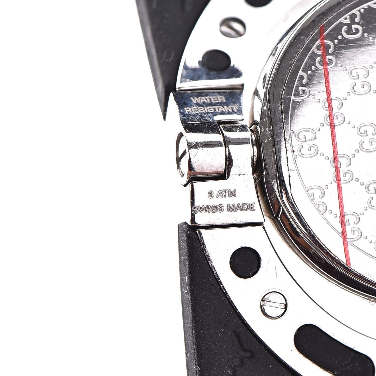 Stainless Steel Rubber 33mm Twirl Quartz Watch Black
