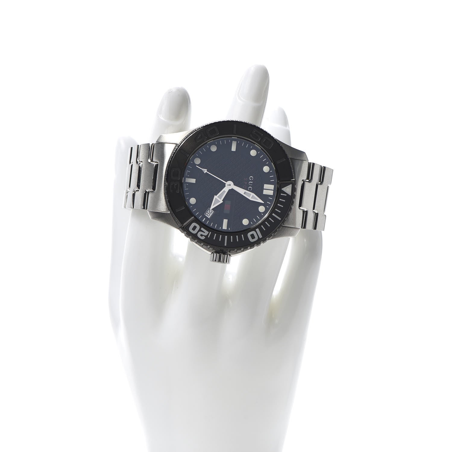 Gucci Stainless Steel 44mm G-Timeless Sport Quartz Watch Black 2 of 7