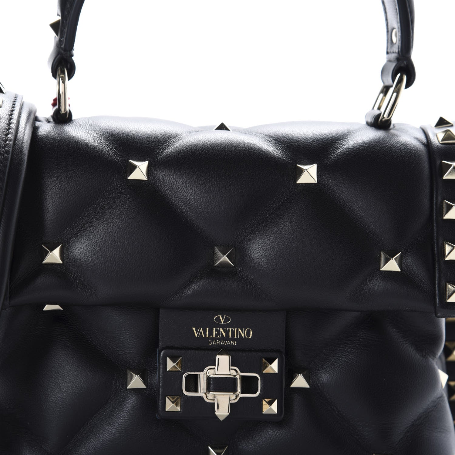 Valentino Garavani Nappa Mini Candystud Top Handle Bag Black 9 of 9