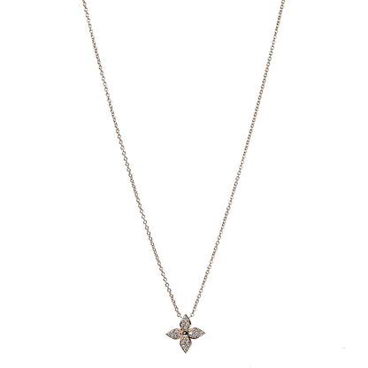 Louis Vuitton 18K Pink Gold Diamond Star Blossom Pendant Necklace 1 of 7