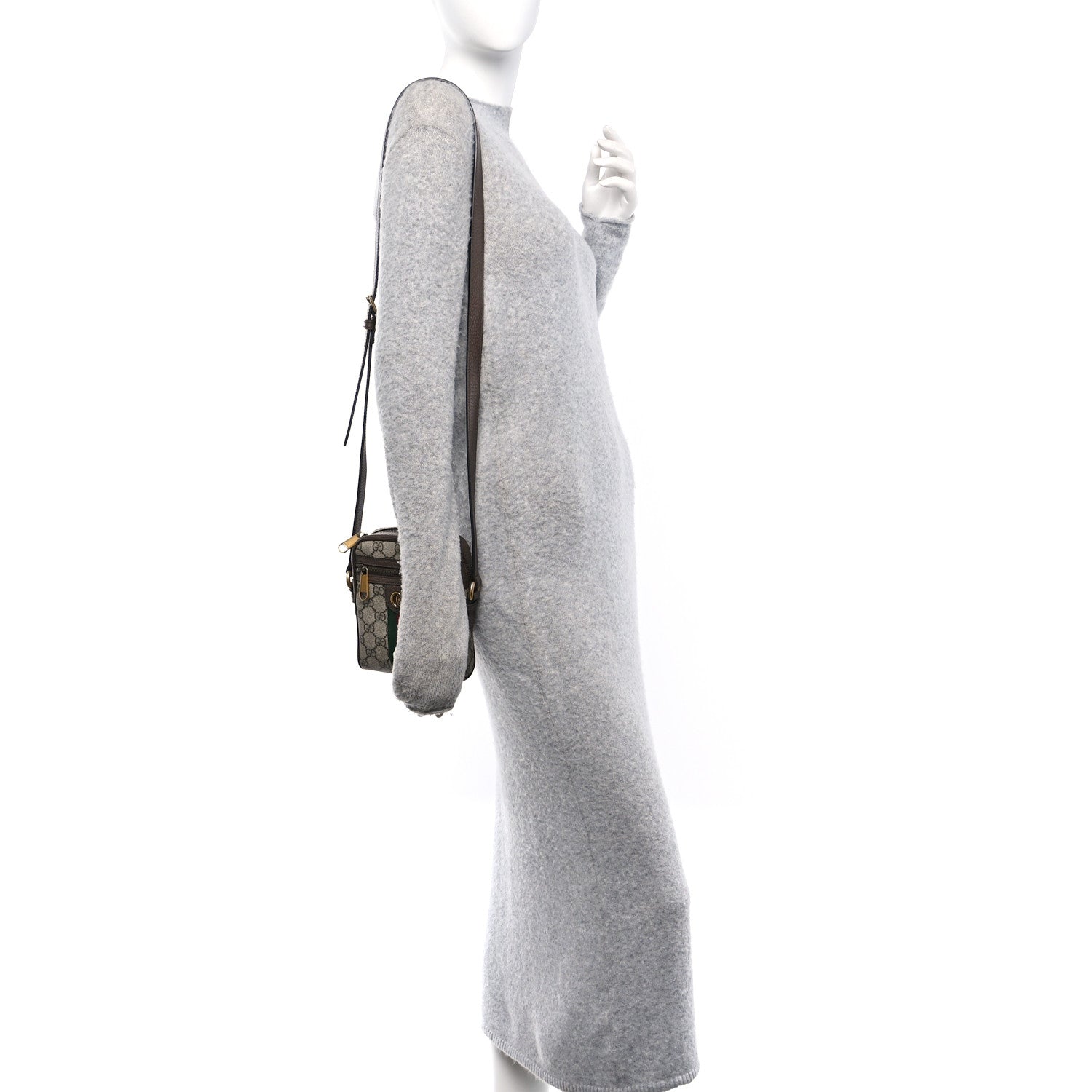 Gucci GG Supreme Monogram Web Mini Ophidia Messenger Brown 2 of 13