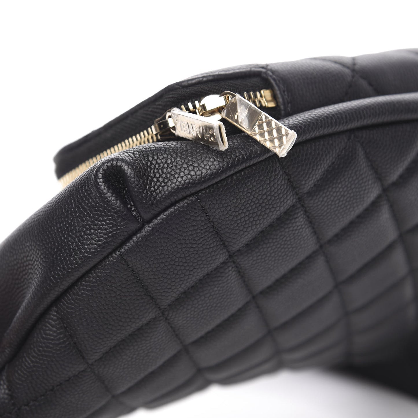 Caviar Quilted Business Affinity Waist Belt Bag Black