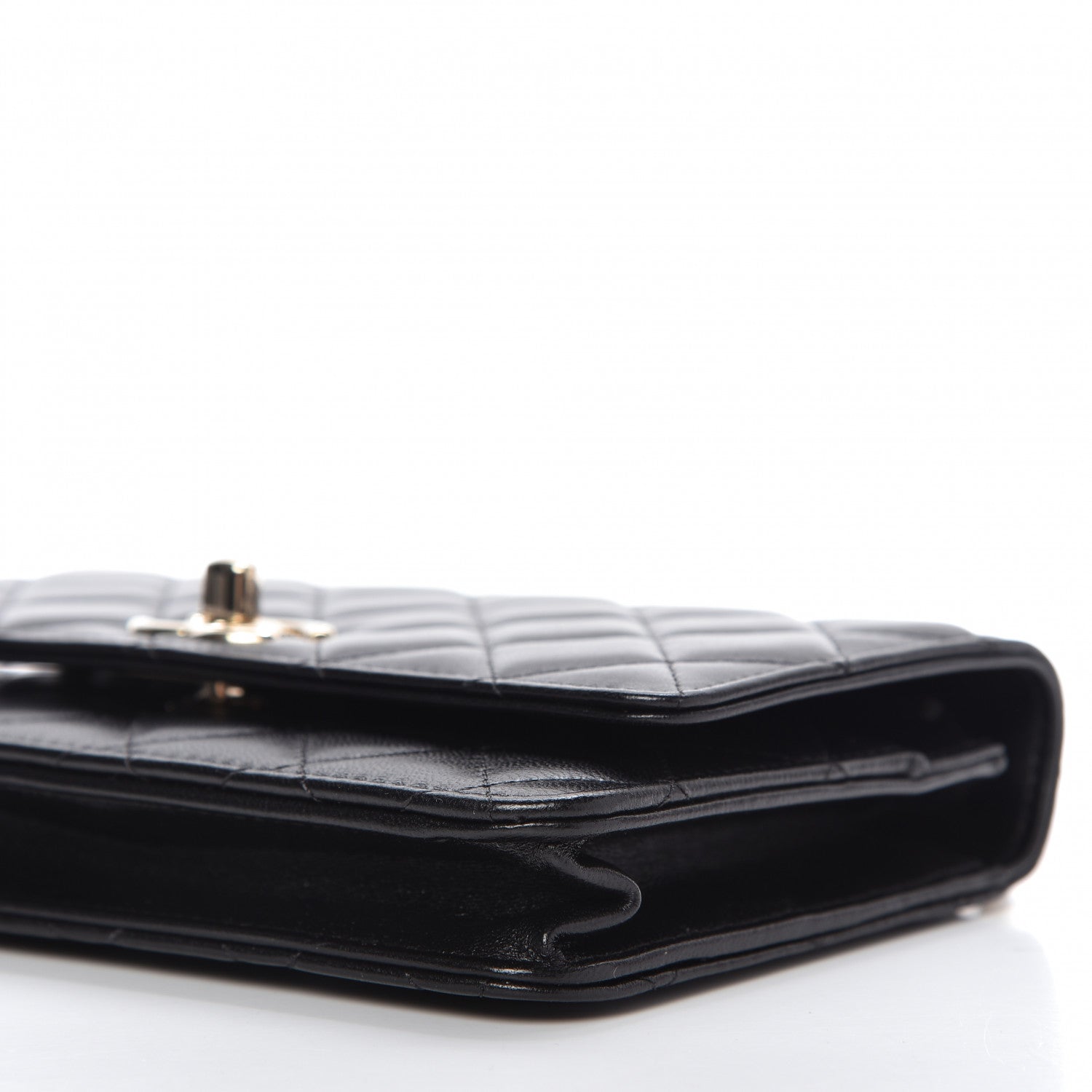 Chanel Lambskin Quilted Trendy CC Wallet On Chain WOC Black 7 of 11