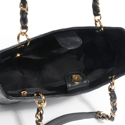 Chanel Caviar Petit Shopping Tote PST Black 5 of 7