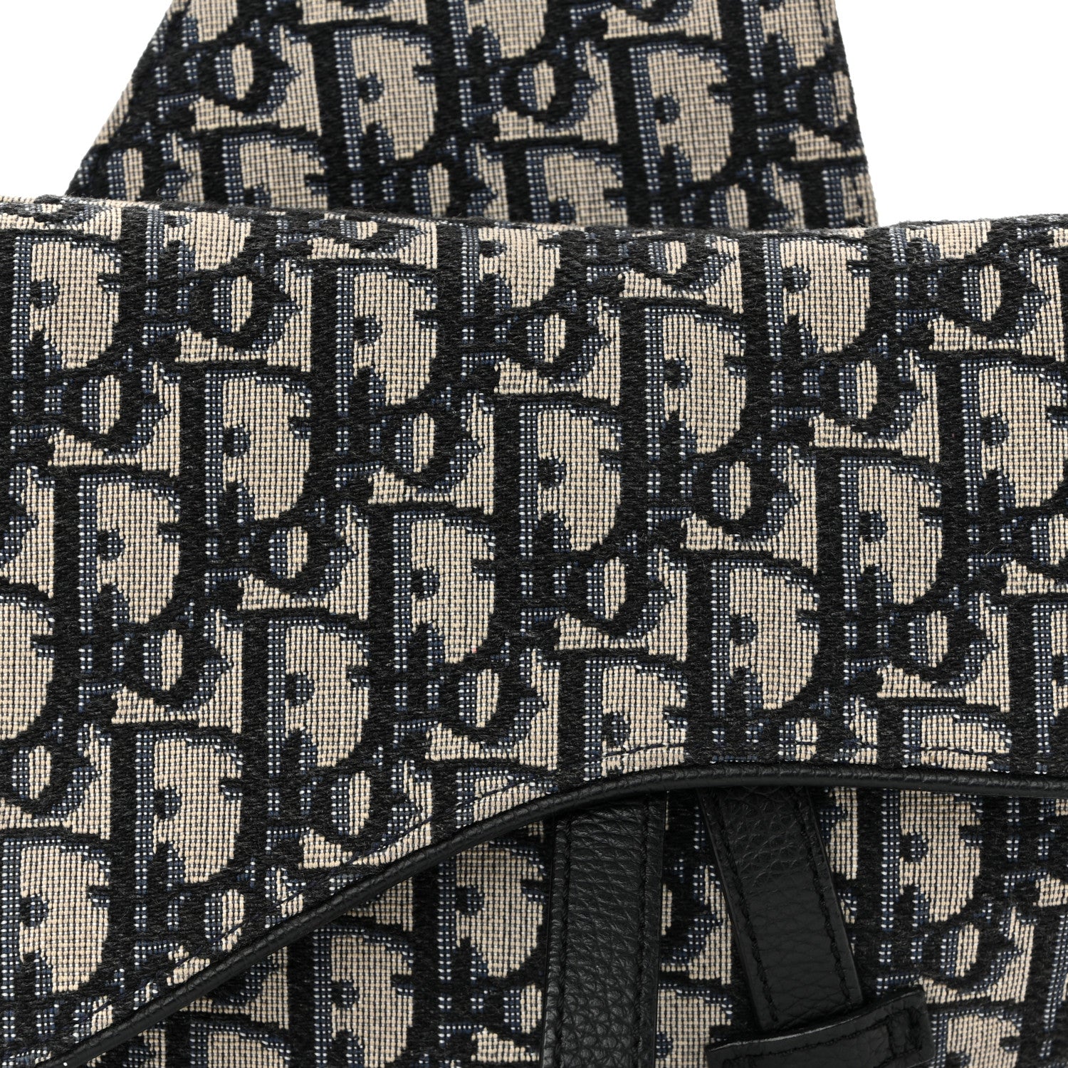 Christian Dior Oblique Mens Saddle Bag Blue 7 of 9