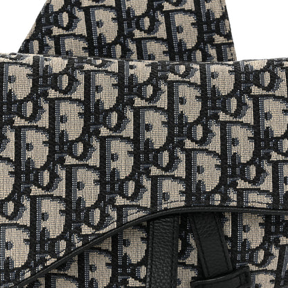 Christian Dior Oblique Mens Saddle Bag Blue 7 of 9