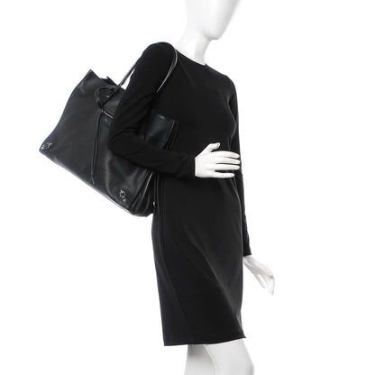 Balenciaga Supple Calfskin Papier A4 Zip Around Tote Black 2 of 11