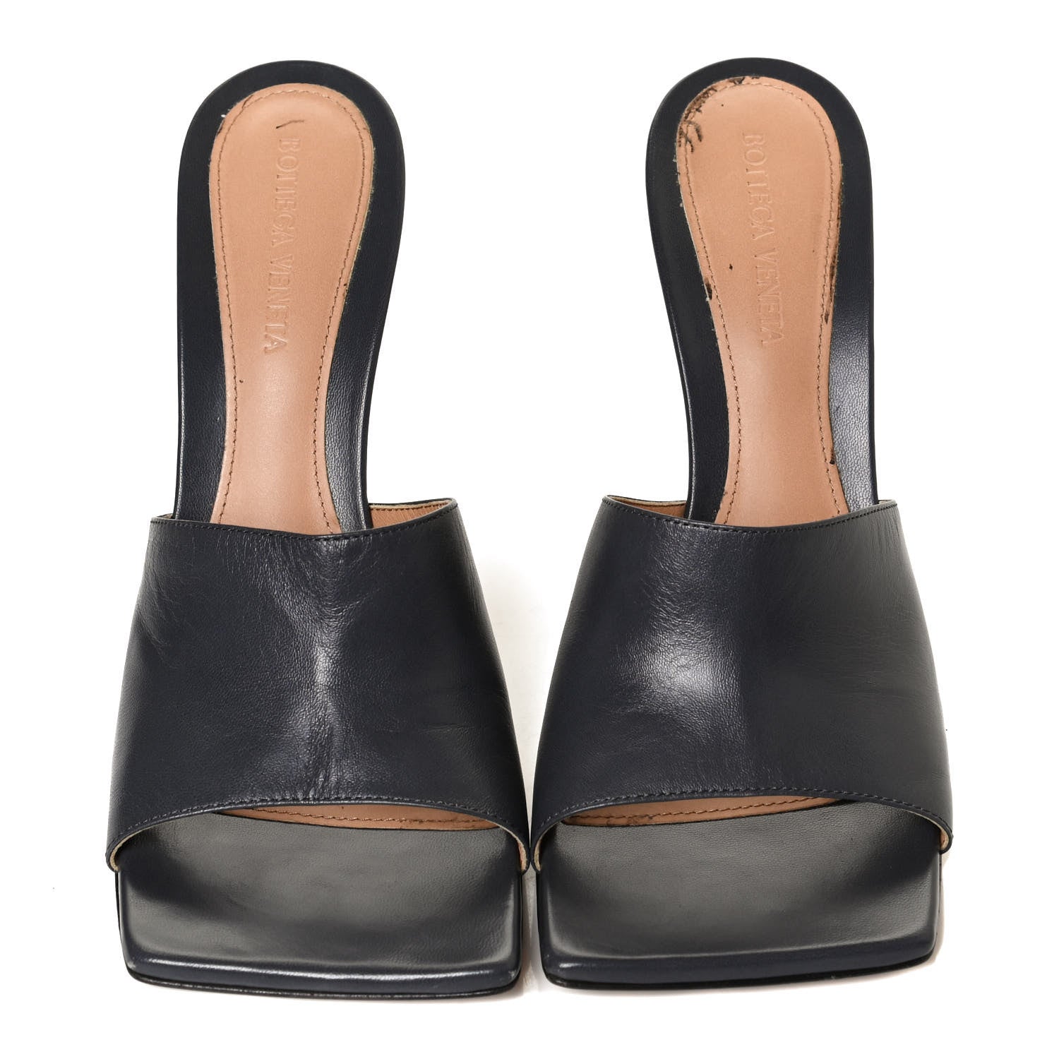 Bottega Veneta Lambskin Stretch Mule Sandals 38.5 Light Graphite 5 of 13