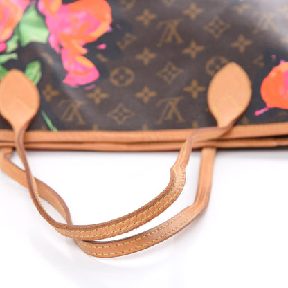 Louis Vuitton Monogram Roses Neverfull MM 10 of 15