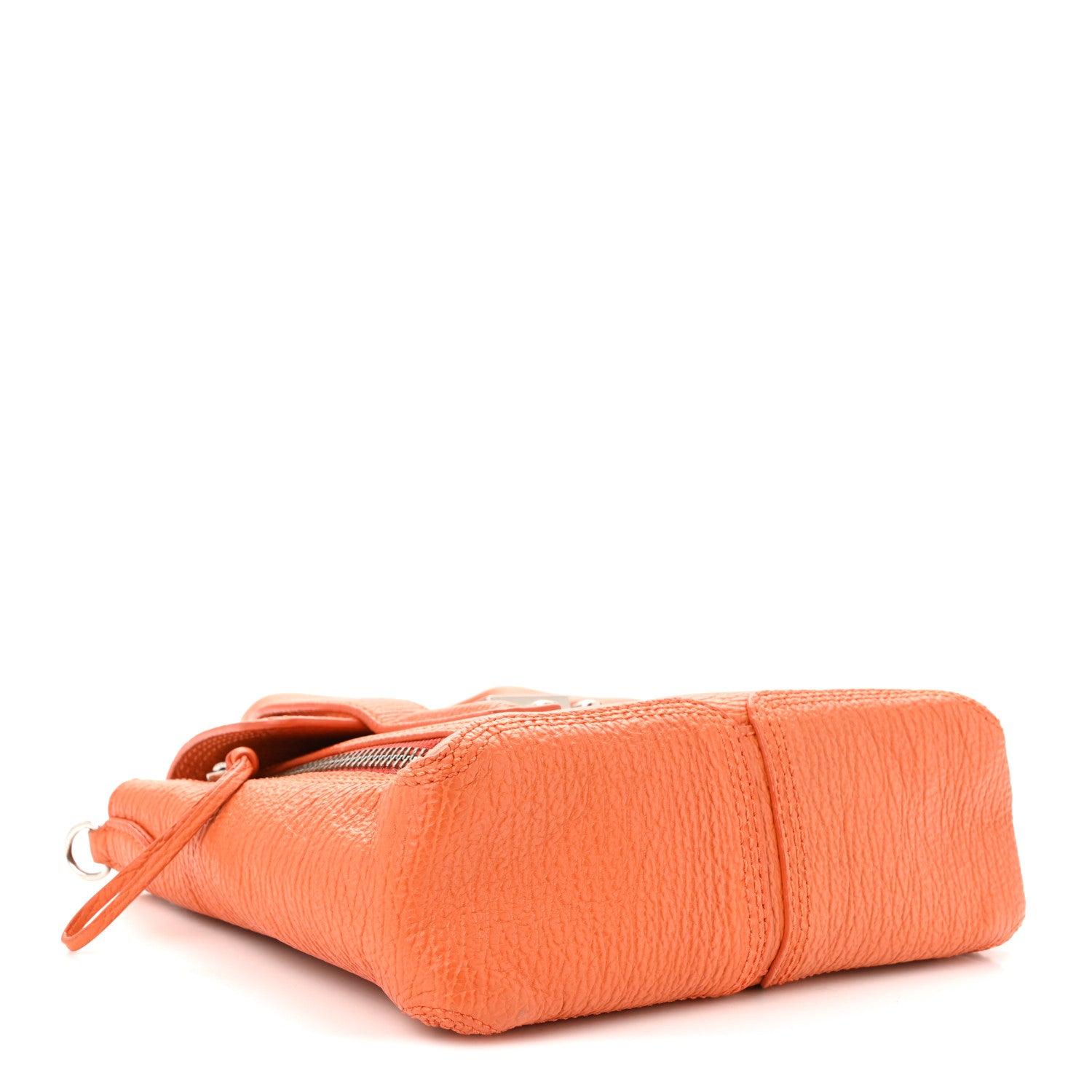 3.1 Phillip Lim Textured Calfskin Mini Pashli Satchel Orange