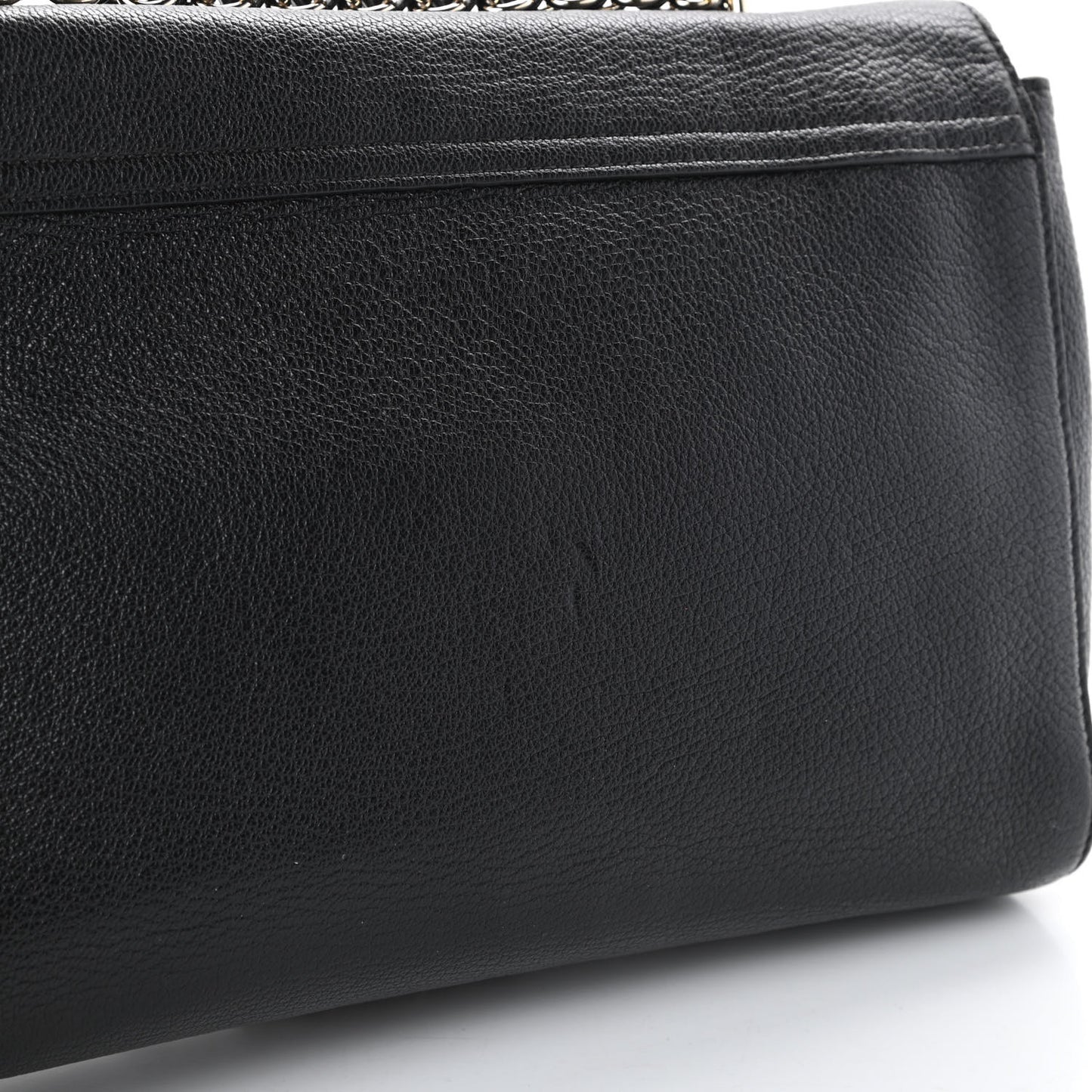Glossy Goatskin Medium Lily Black