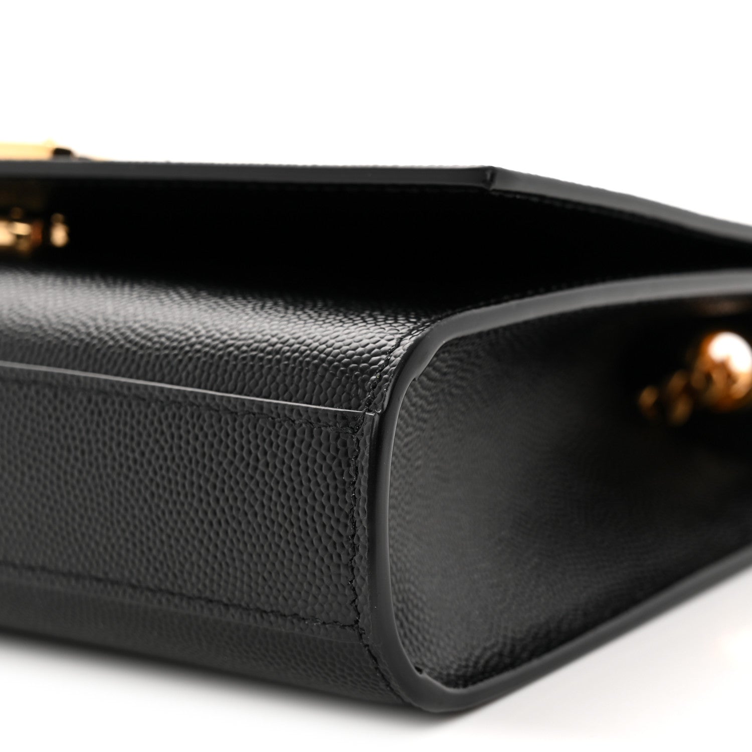 Saint Laurent Grain De Poudre Small Monogram Kate Satchel Black 10 of 10