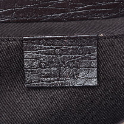 Gucci Monogram Horsebit Clutch Dark Brown 6 of 14