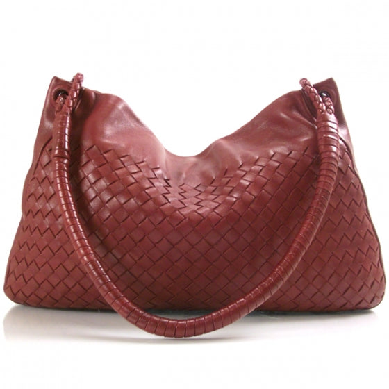 Woven Shoulder Bag Red