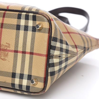 Burberry Haymarket Check Medium Regent Tote Chocolate 10 of 16