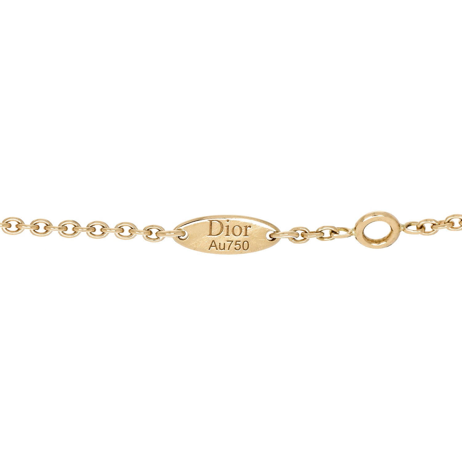 Christian Dior 18K Yellow Gold Diamond Black Onyx Mother of Pearl Rose Celeste Bracelet 4 of 6