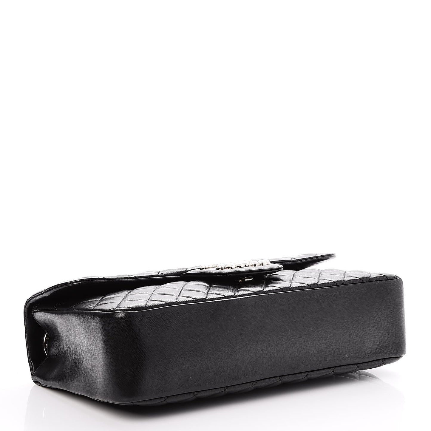 Lambskin Medium Westminster Pearl Flap Black