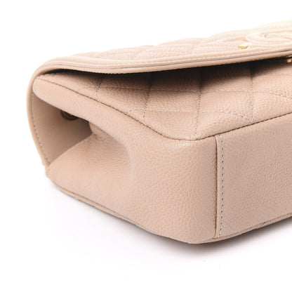 Chanel Caviar Quilted Small CC Filigree Flap Beige 5 of 10