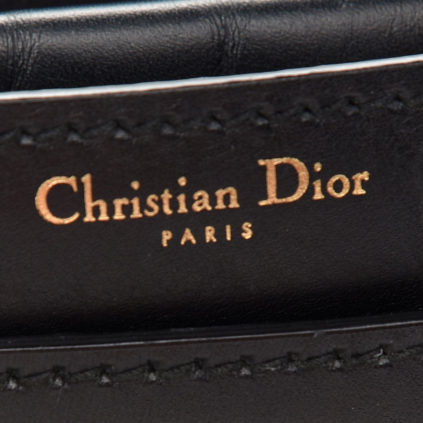 Calfskin J'Adior Chain Flap Bag Black