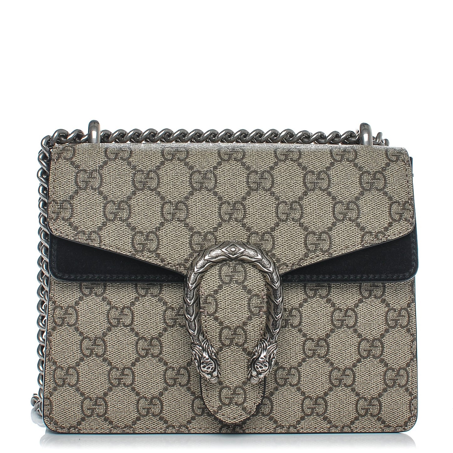 GG Supreme Monogram Mini Dionysus Shoulder Bag Black