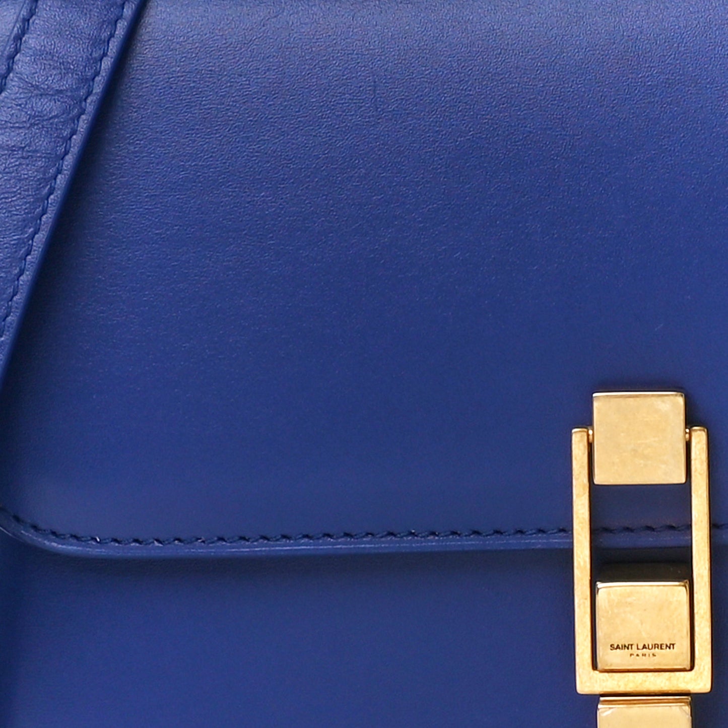 Smooth Calfskin Carre Satchel Royal Blue