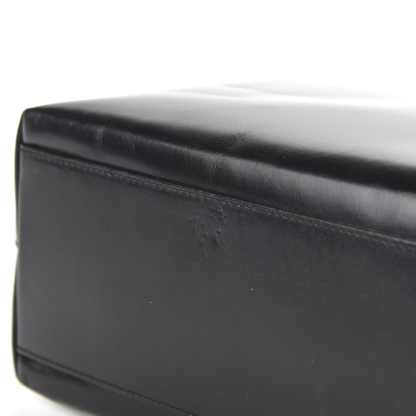 Vitello Lux Logo Tote Black